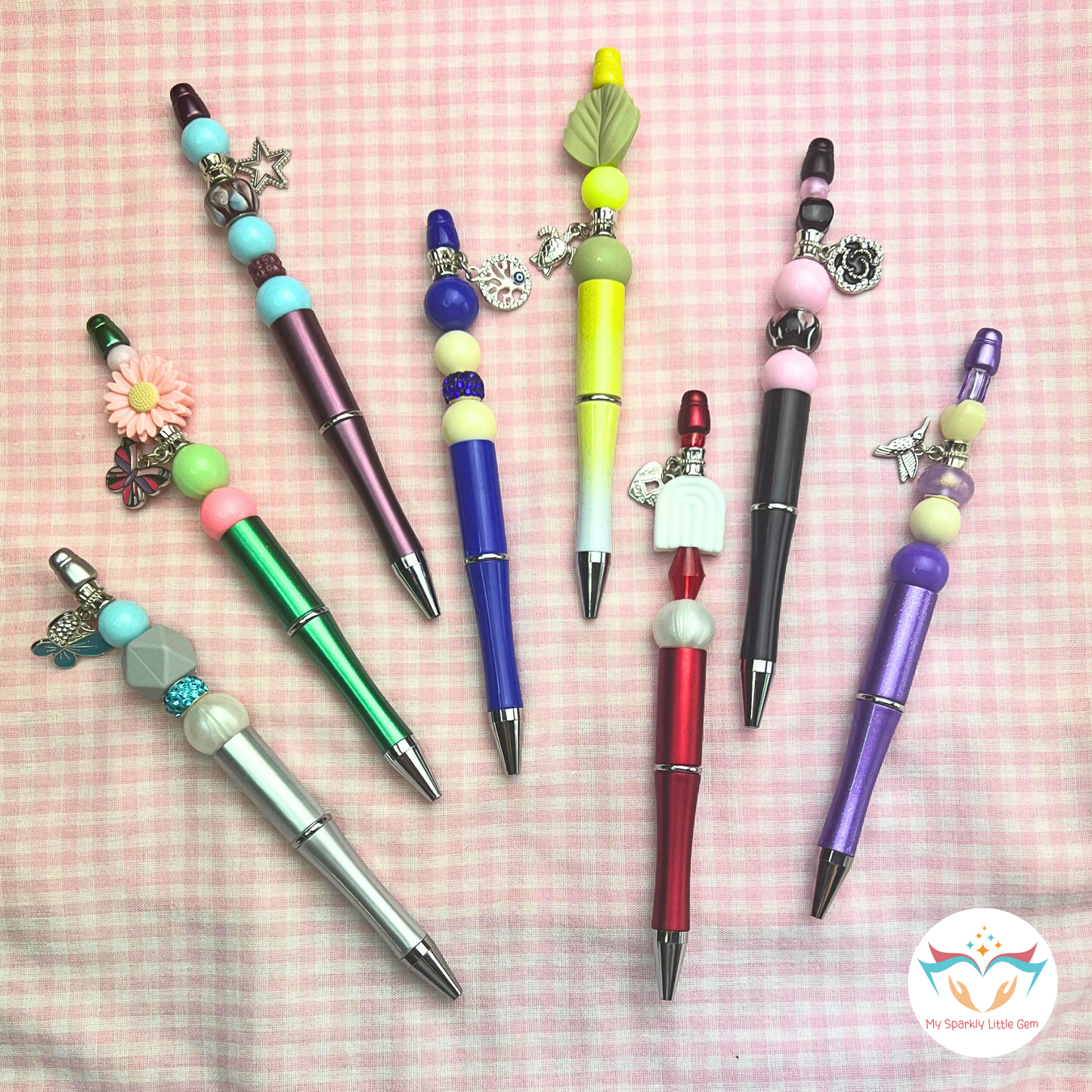 Beaded Pen with a Charm