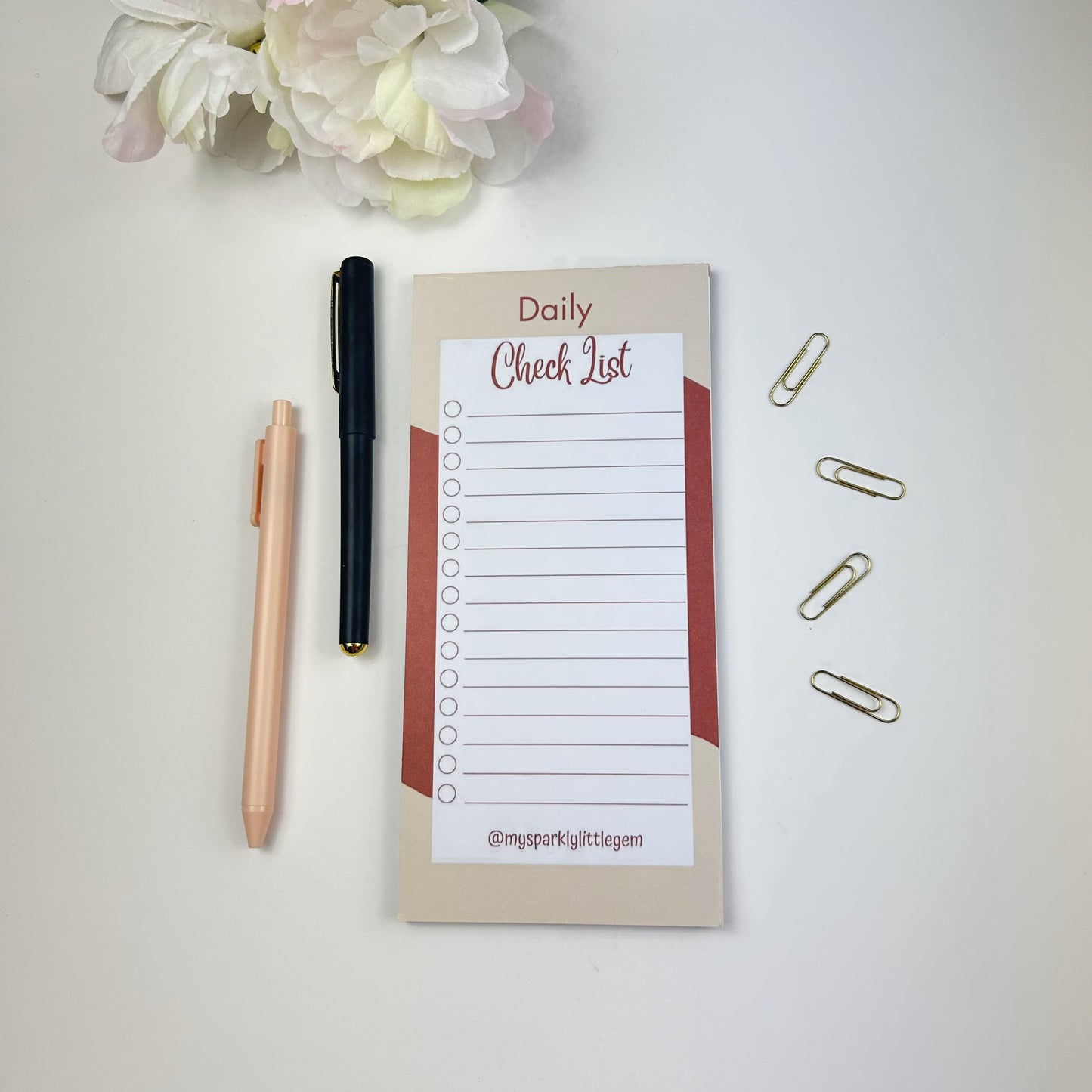 Daily Checklist Pad