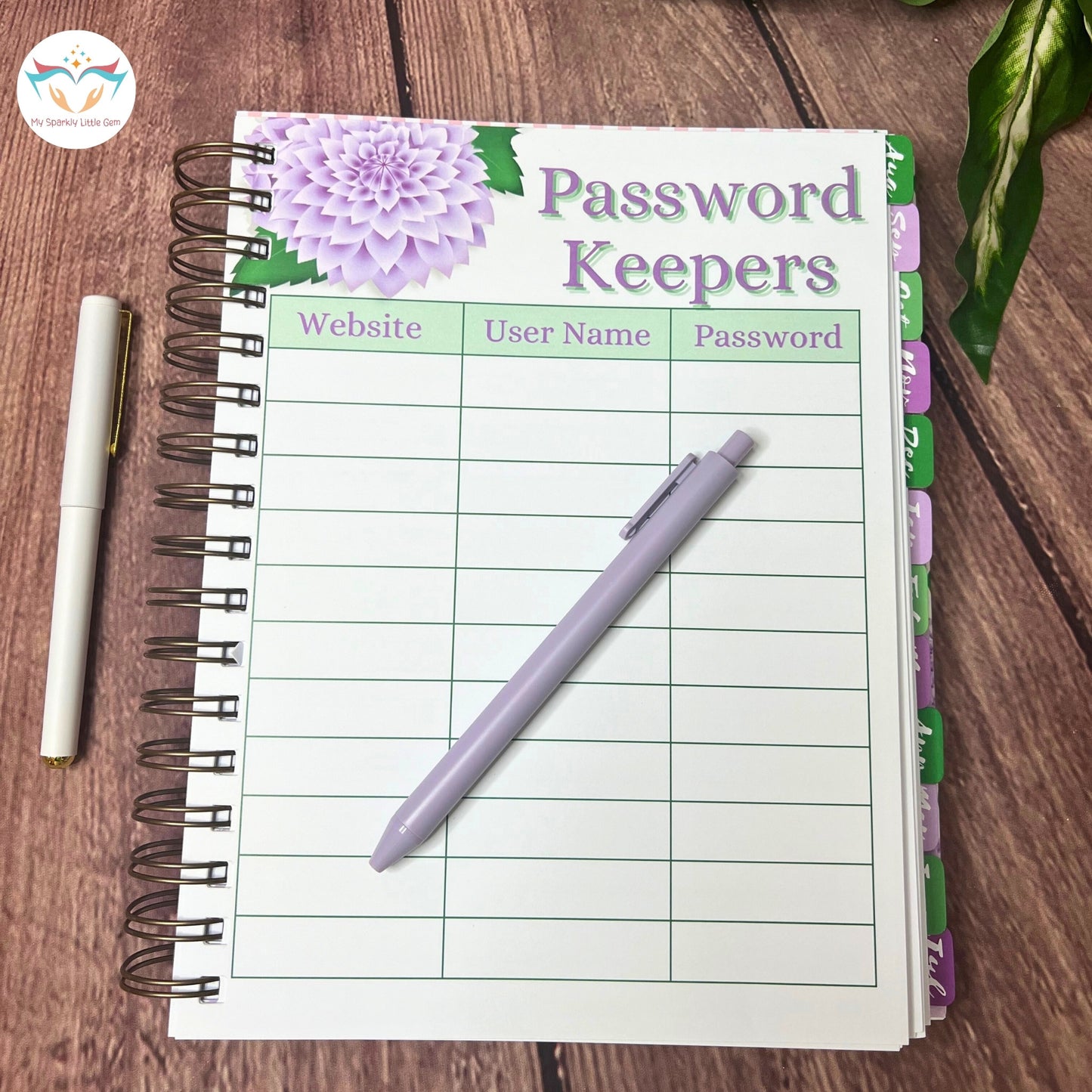Undated Purple Hydrangea Student Planner