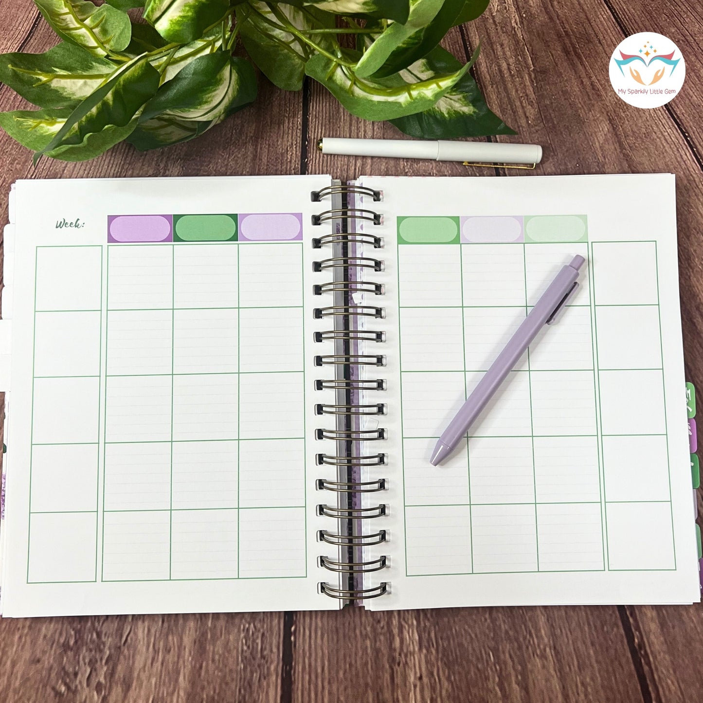 Undated Purple Hydrangea Student Planner