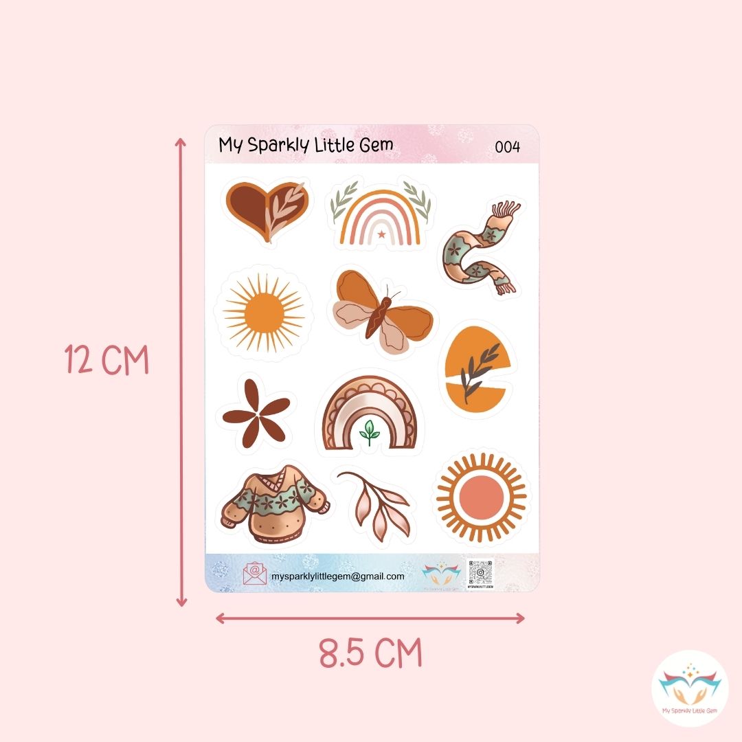 Boho Sticker Sheet