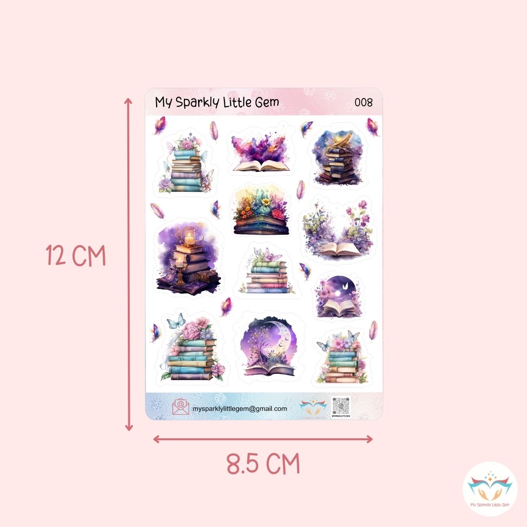 Magical Books Sticker Sheet