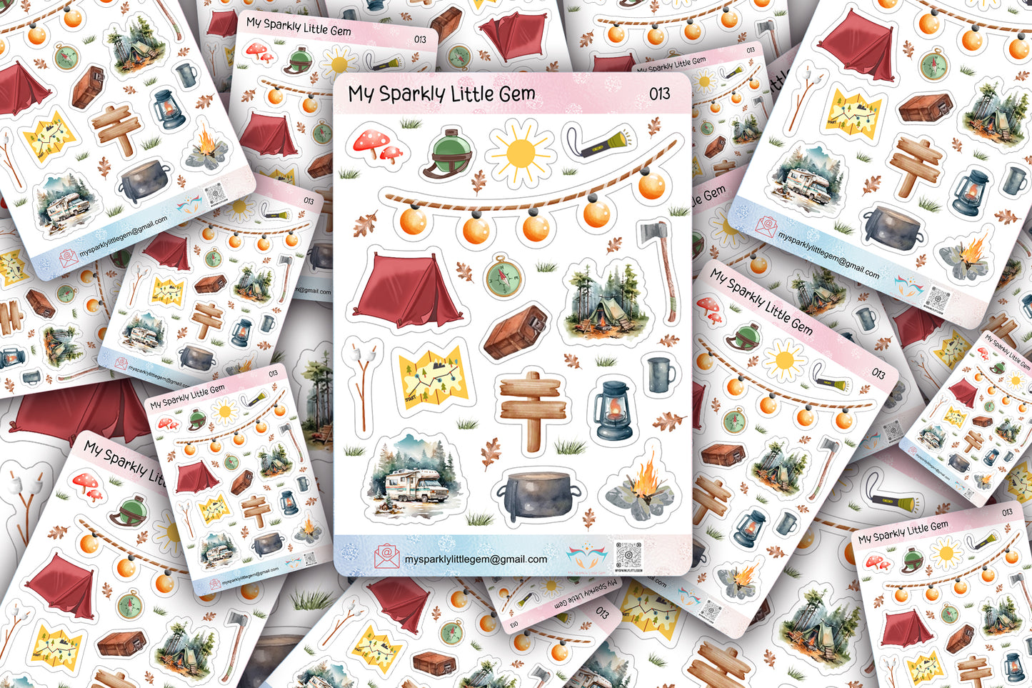 Camping Sticker Sheet