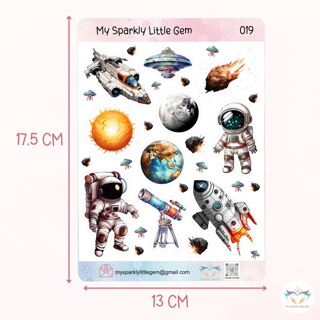 Space Sticker Sheet