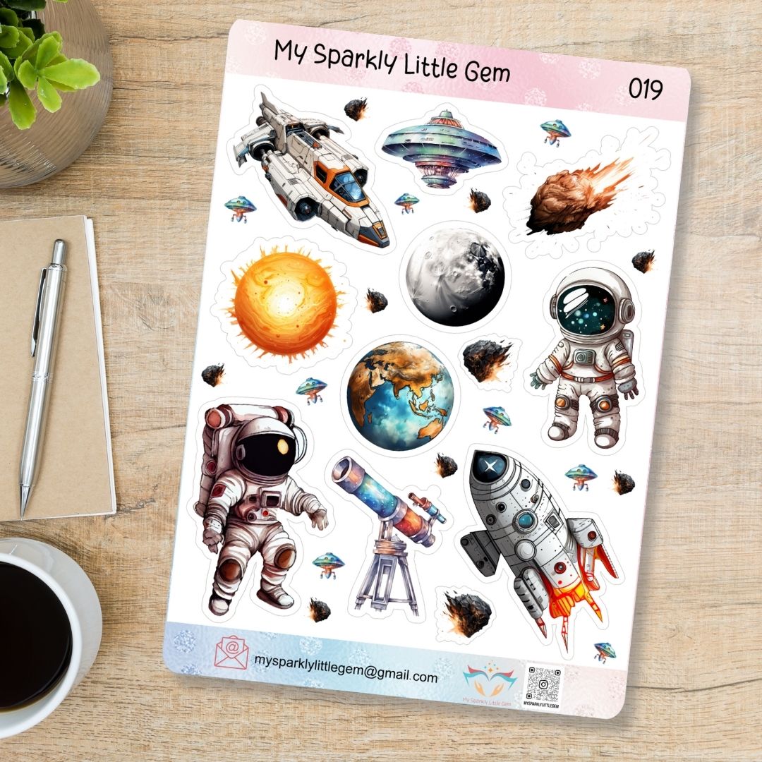 Space Sticker Sheet