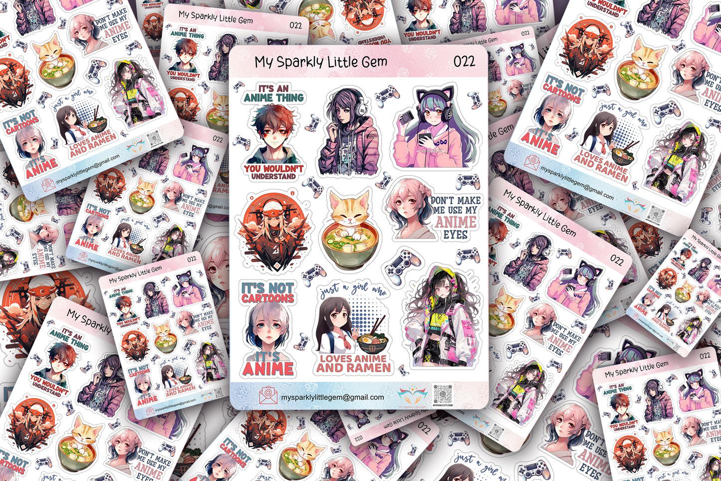 Anime Sticker Sheet