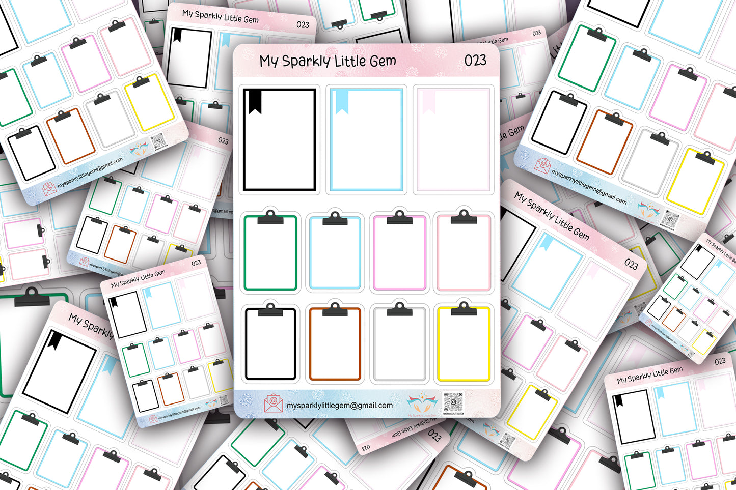 Note Boxes Sticker Sheet