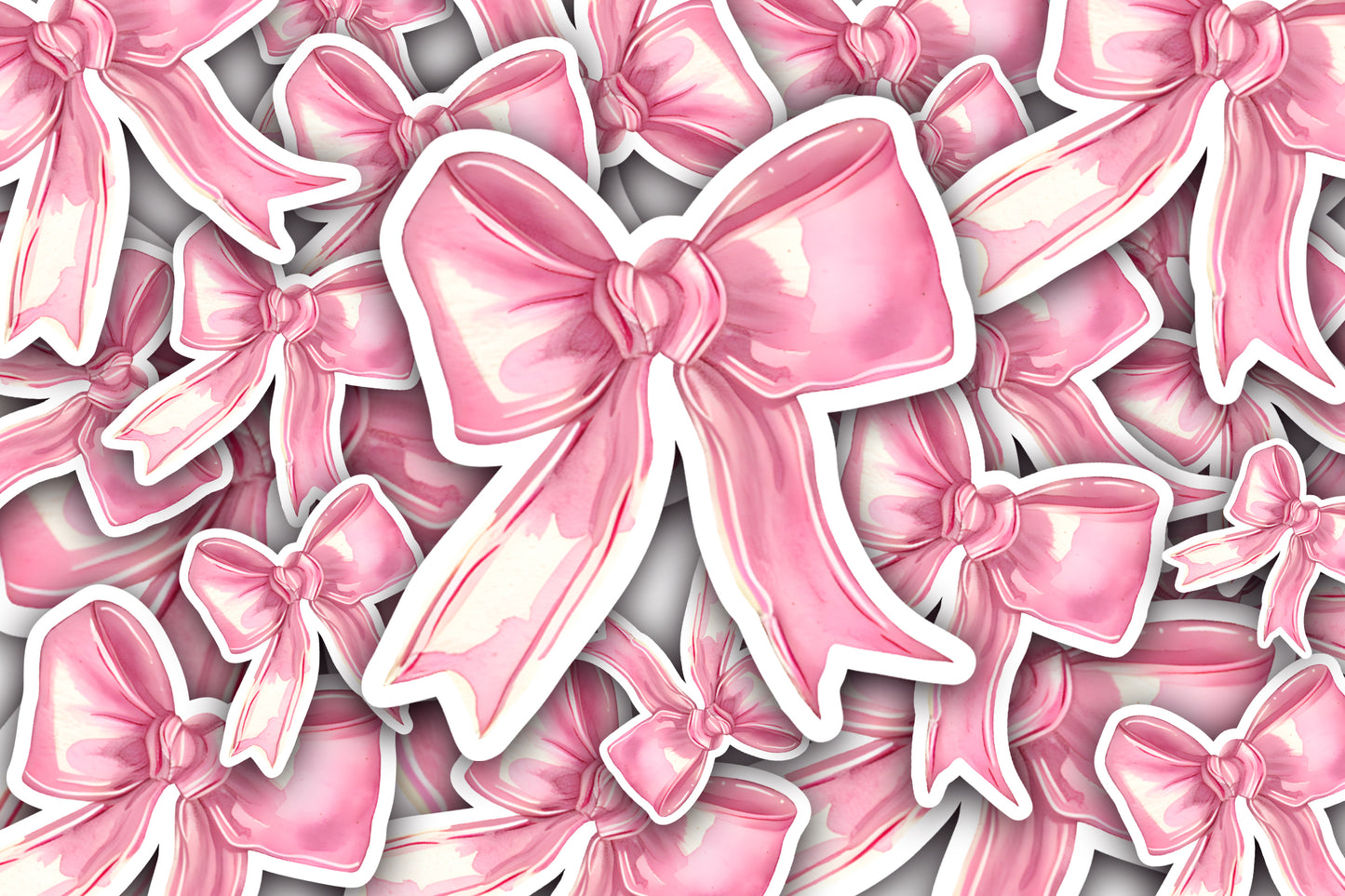 Pink Bow Sticker