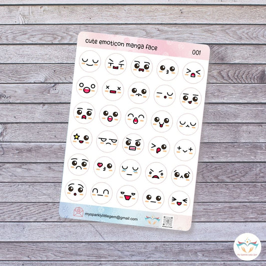Sticker Box Faces Sticker Sheets – My Sparkly Little Gem