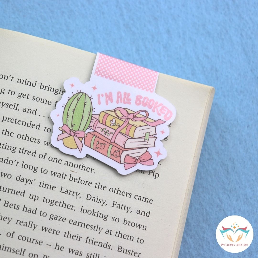 I'm All Booked Magnetic Bookmark