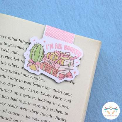 I'm All Booked Magnetic Bookmark