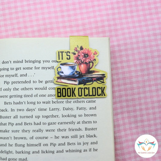 It's Book O'Clock Magnetic Bookmark