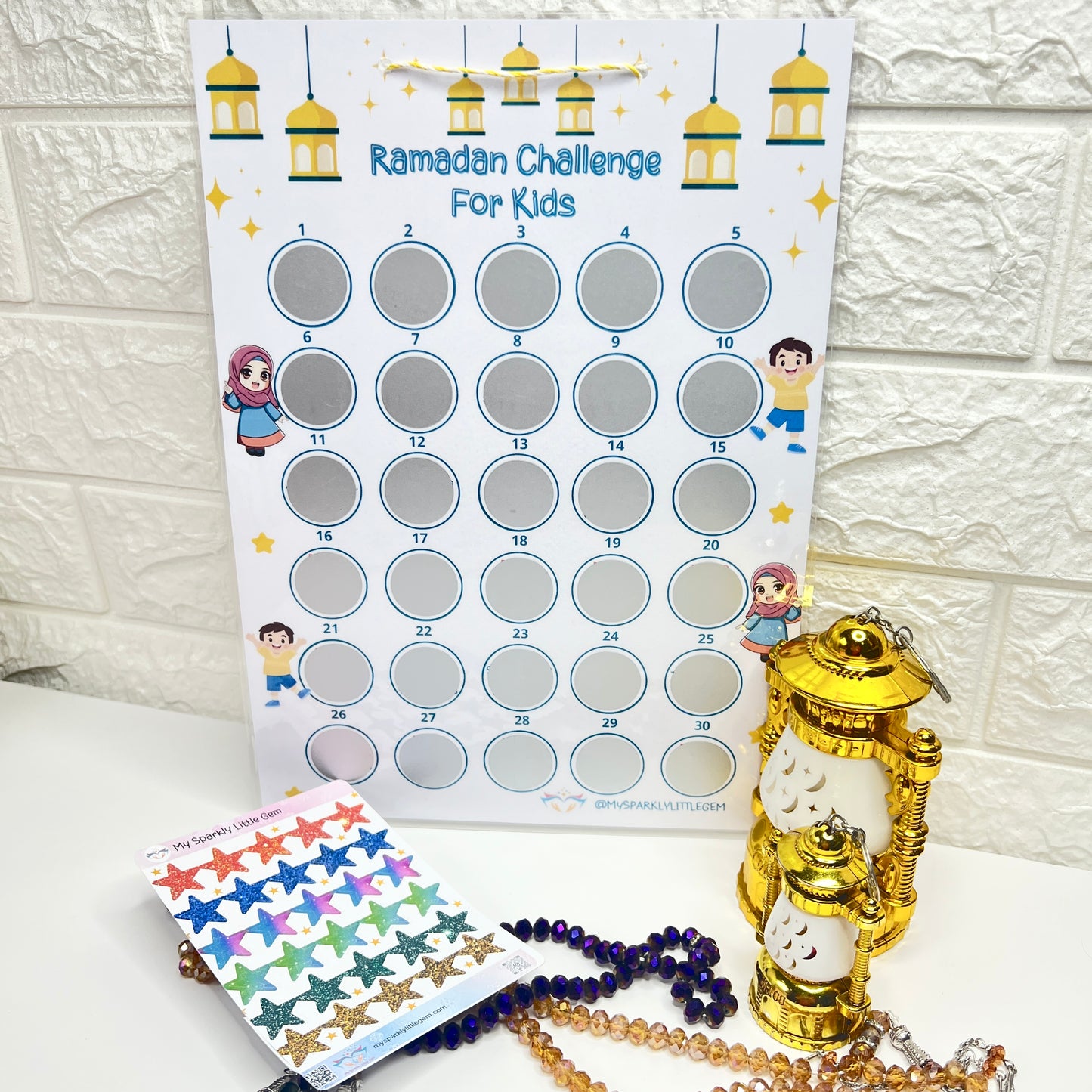 Ramadan Challenge poster for Kids In English