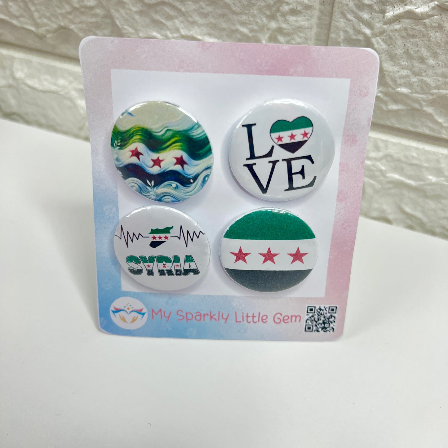Syria Button Badge Set