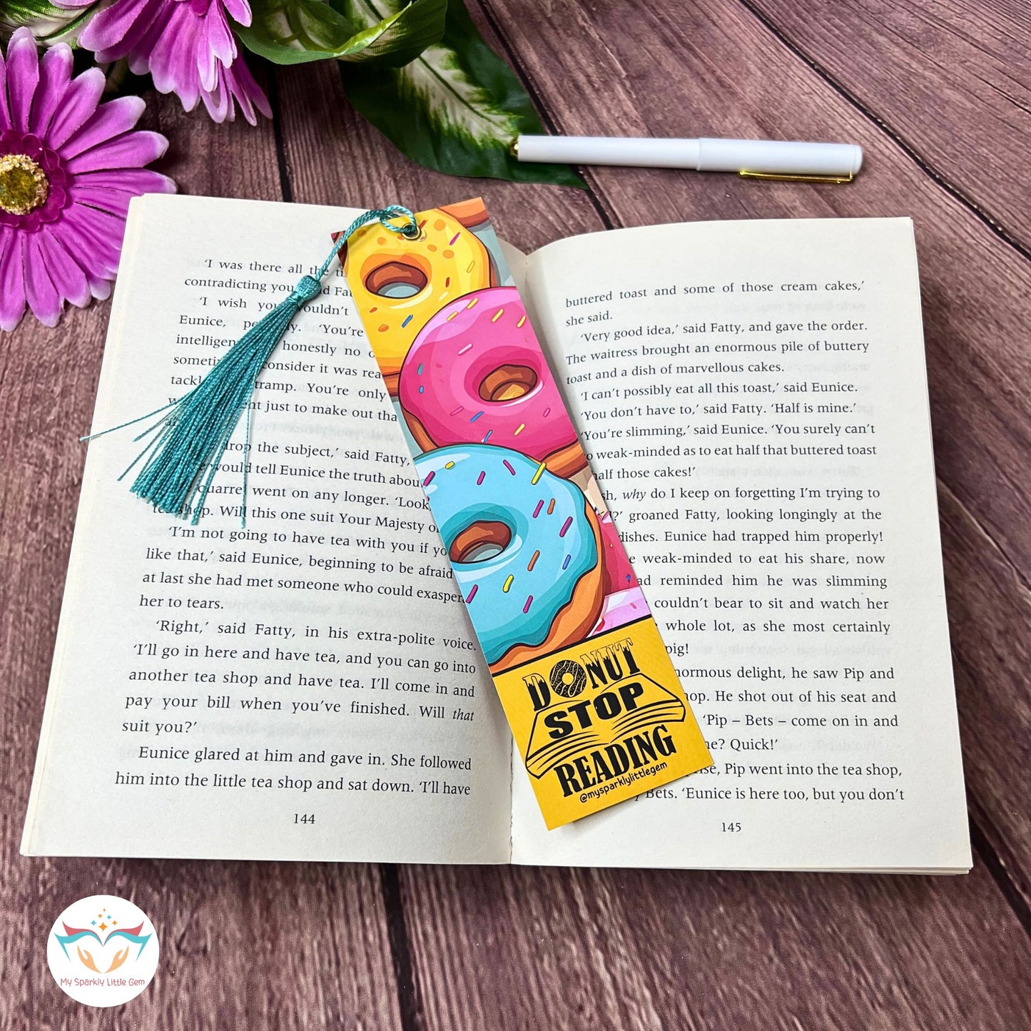 Donut Stop Reading Bookmark