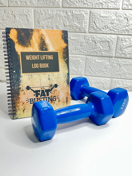 Fat Busting Weight Lifting Exercise Log Book Tracker