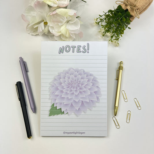 A5 Purple Hydrangea Notes