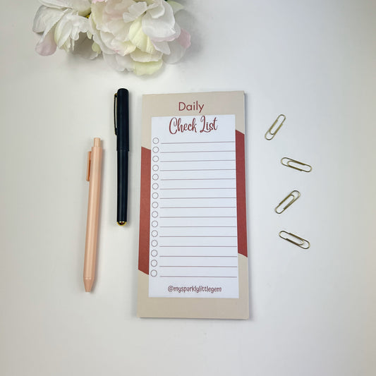 Daily Checklist Pad