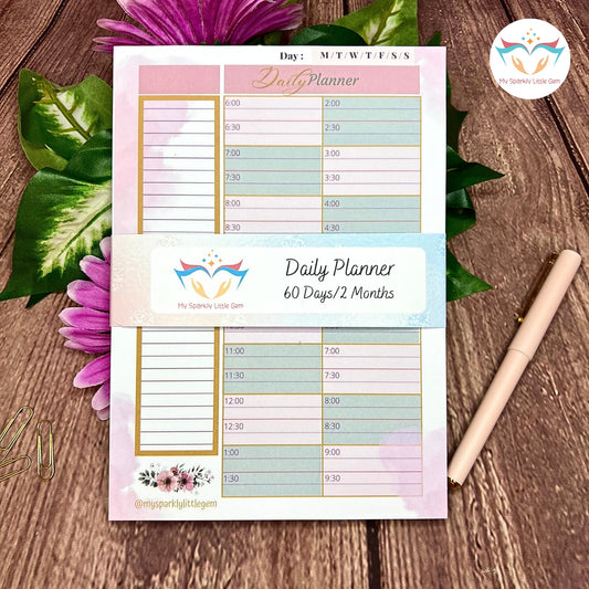 A5 Pink Hourly/Daily Planner