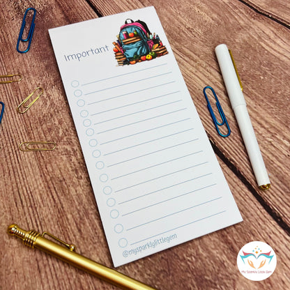 Important Notes Blue Blue Important Note List – My Sparkly Little Gem