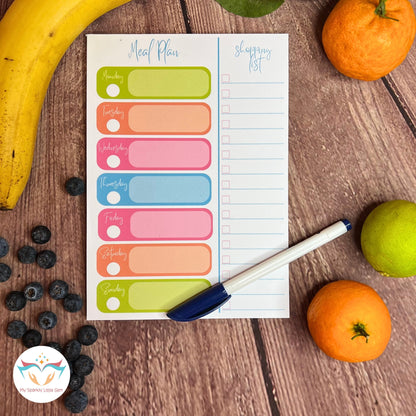 A5 Meal Plan And Shopping List