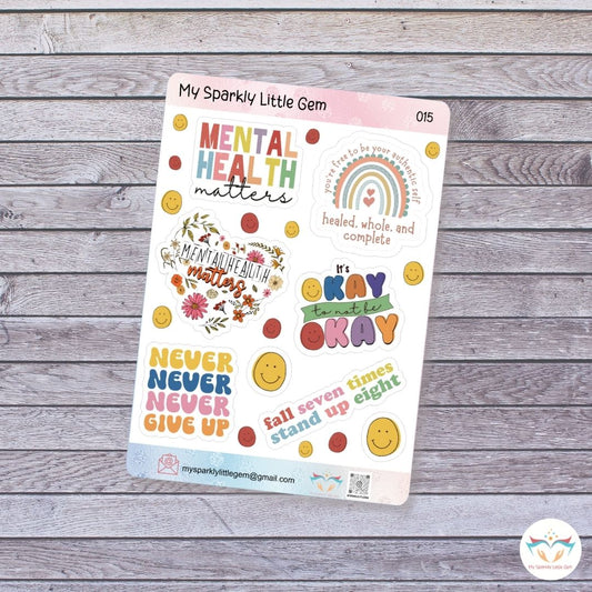 Mental Health Sticker Sheet