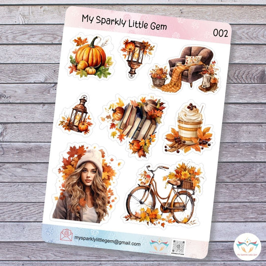 Fall Themed Sticker Sheet