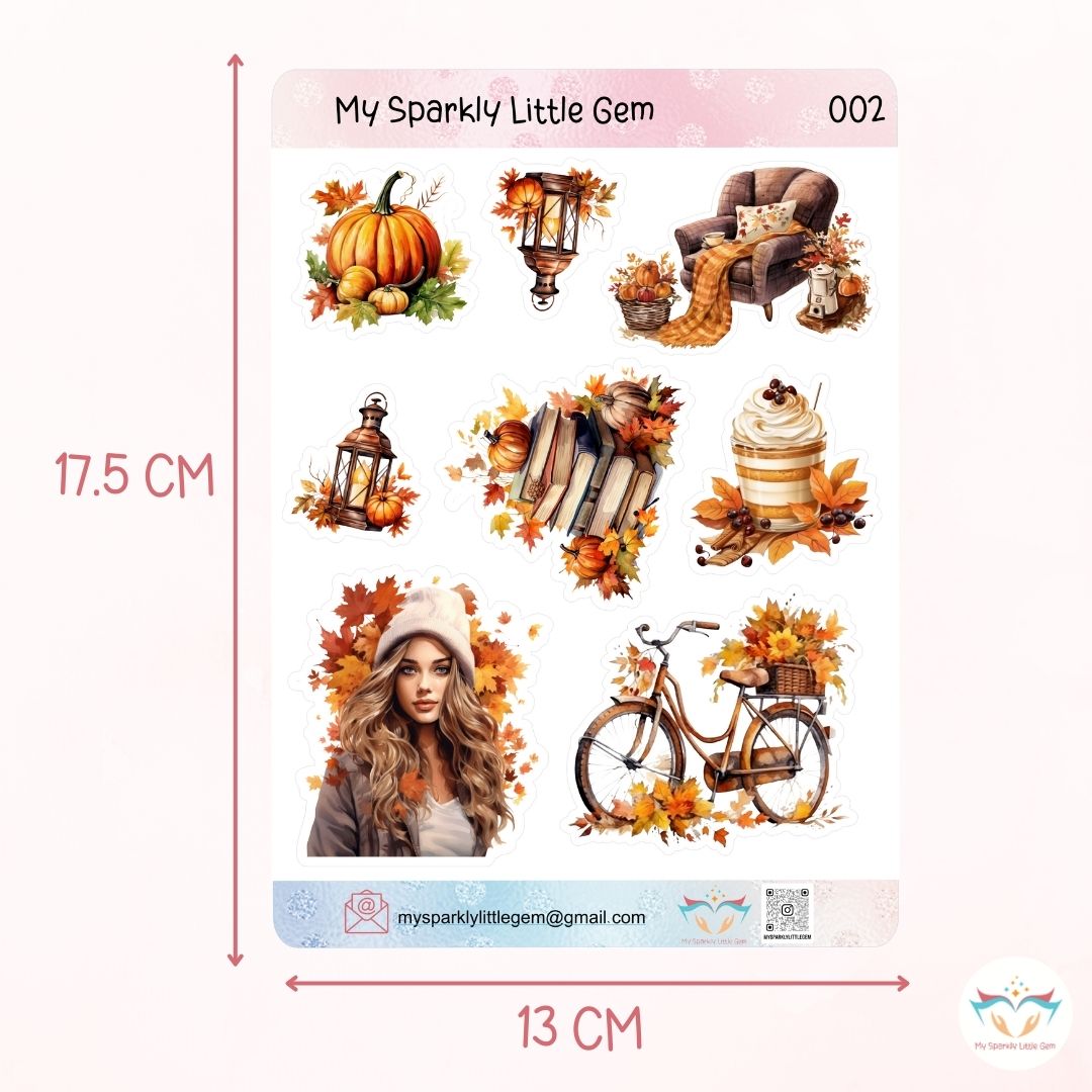 Fall Themed Sticker Sheet