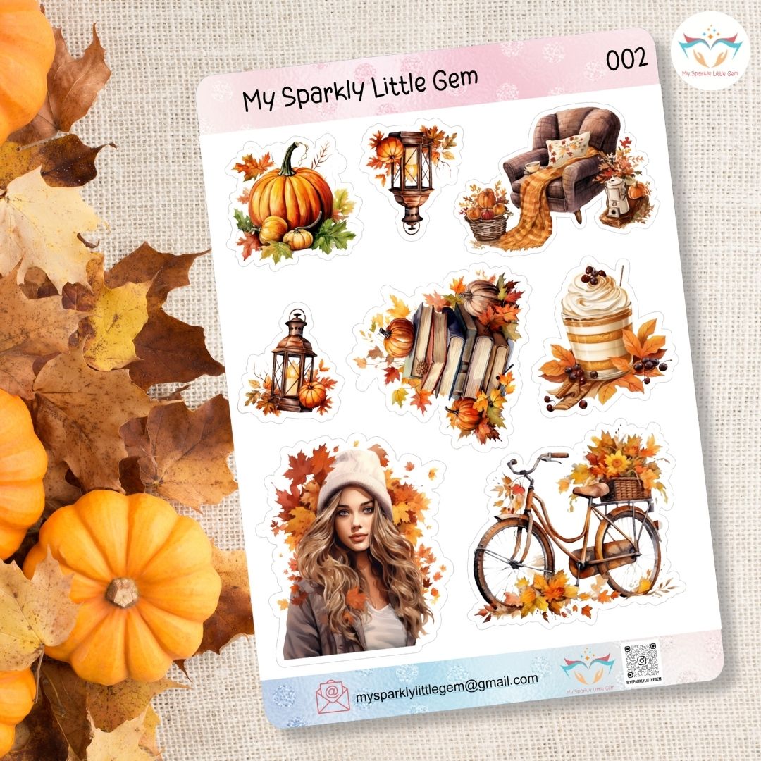 Fall Themed Sticker Sheet