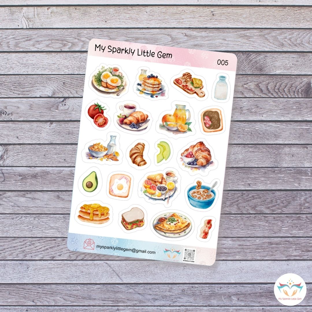 Breakfast Sticker Sheet