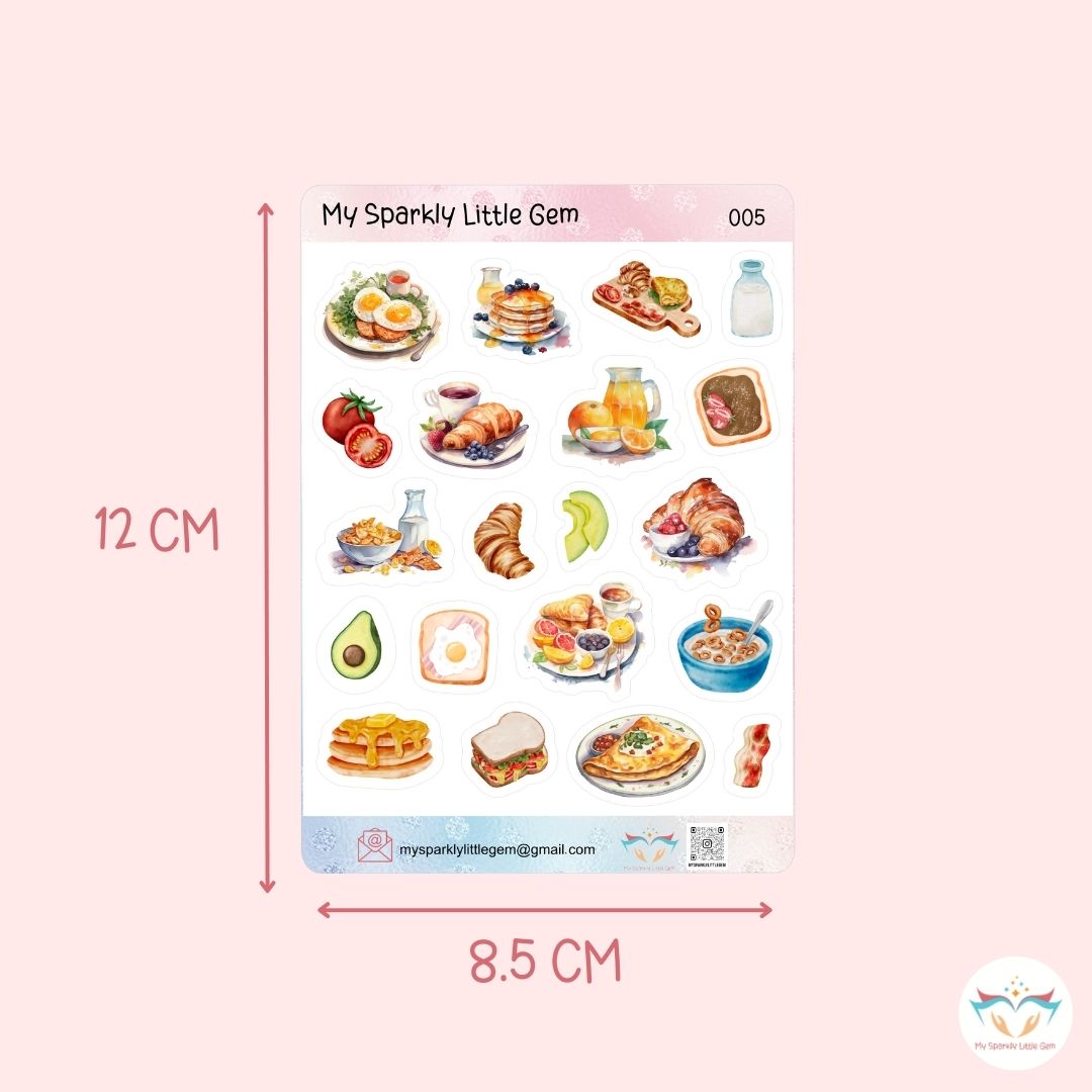 Breakfast Sticker Sheet