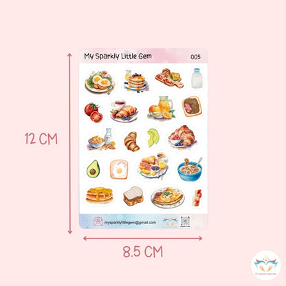 Breakfast Sticker Sheet