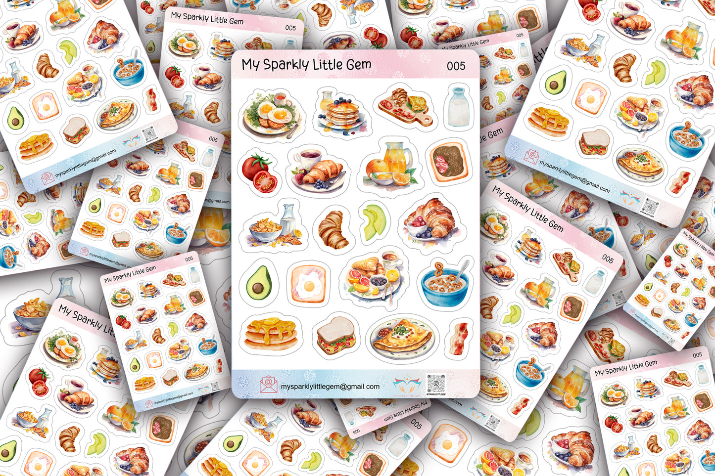 Breakfast Sticker Sheet