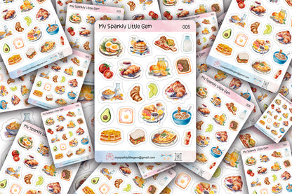 Breakfast Sticker Sheet