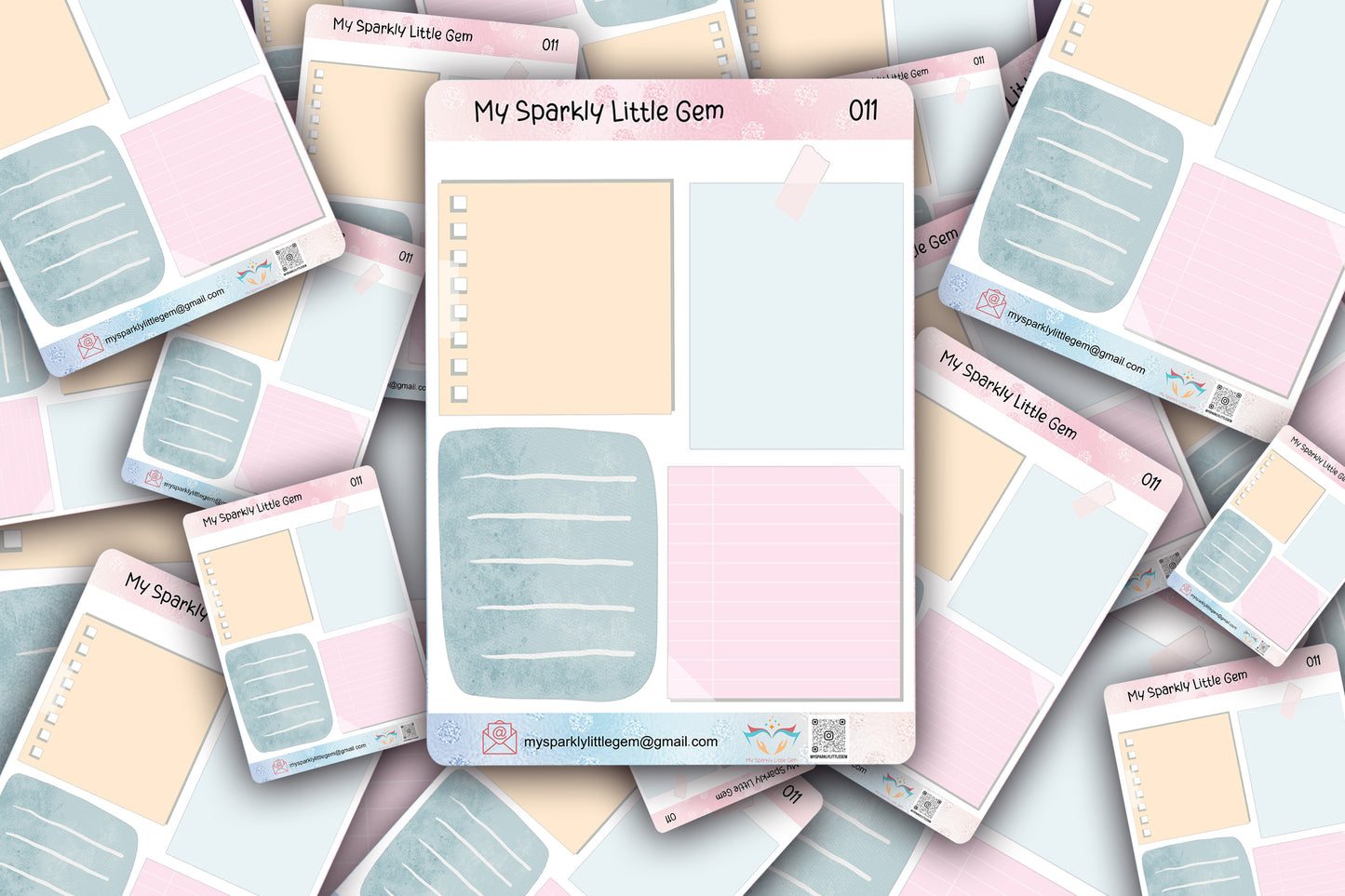 Pastel Sticky Notes Sticker Sheet