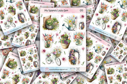 Flower Arrangements Sticker Sheet