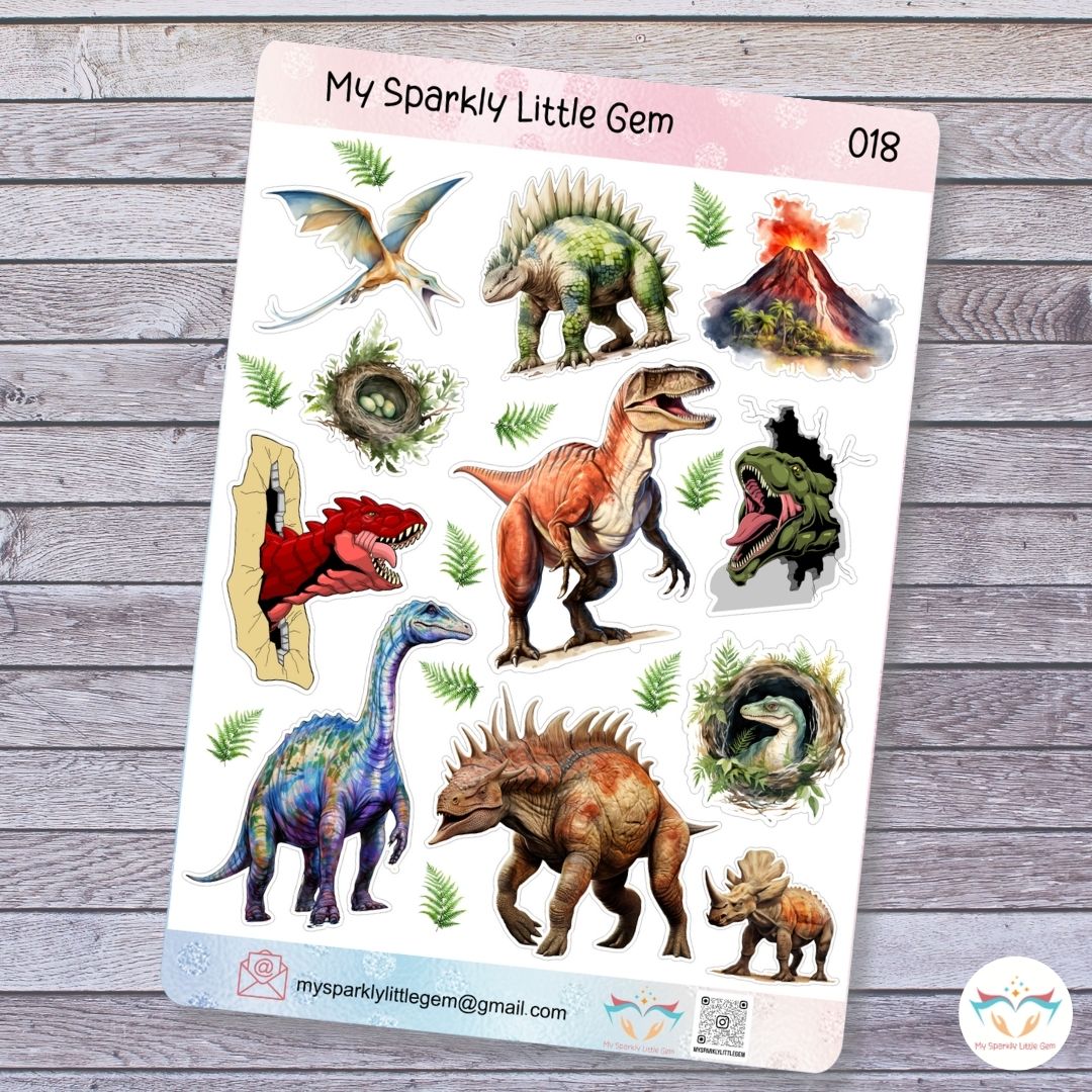 Dinosaurs Sticker Sheet