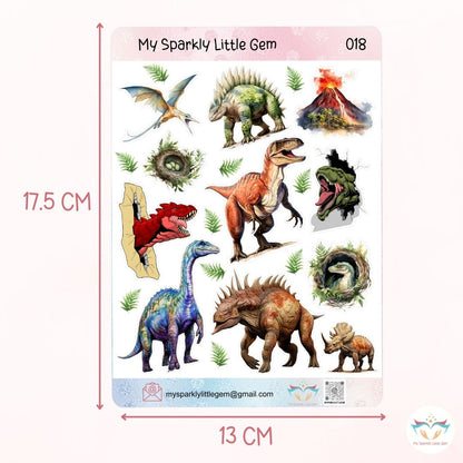 Dinosaurs Sticker Sheet