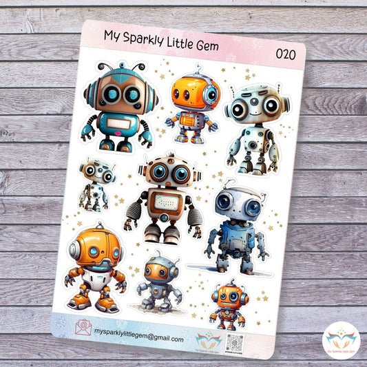 Robot Sticker Sheet