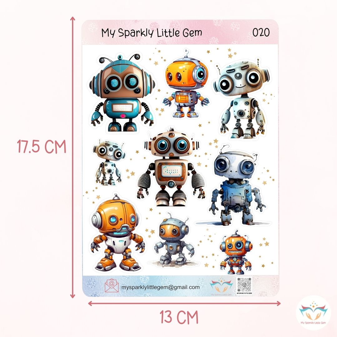 Robot Sticker Sheet