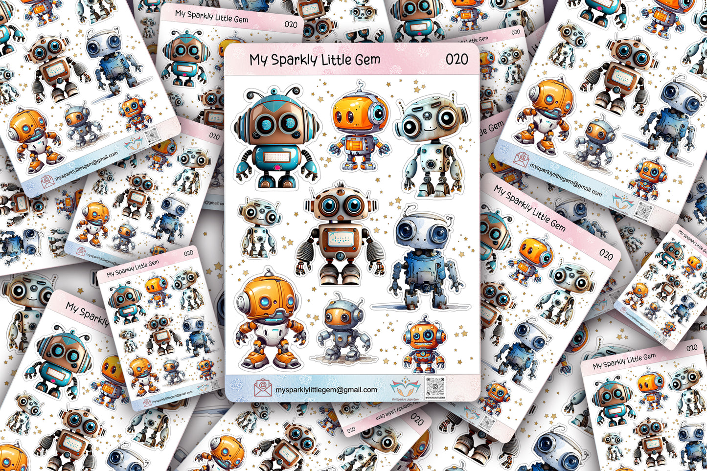 Robot Sticker Sheet