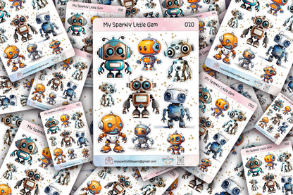 Robot Sticker Sheet