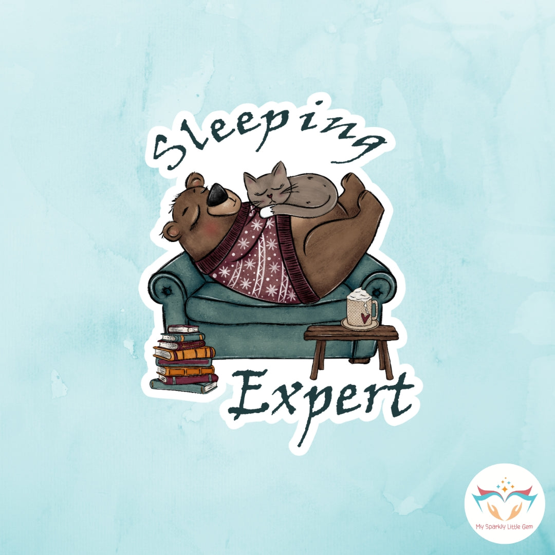 Sleeping Expert Sticker