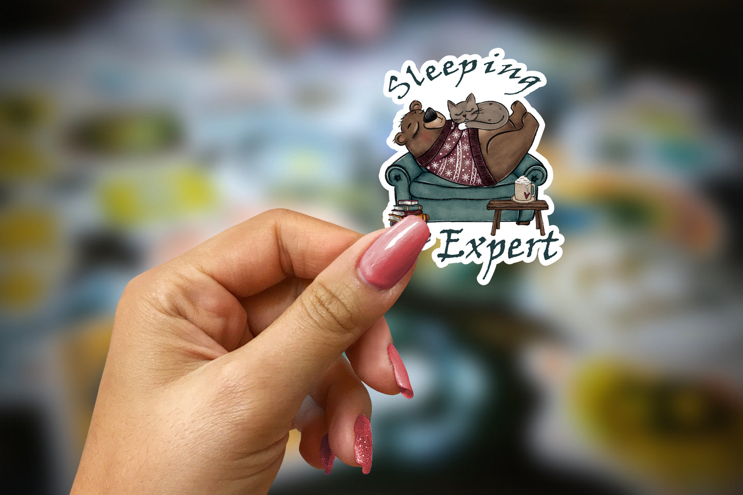 Sleeping Expert Sticker