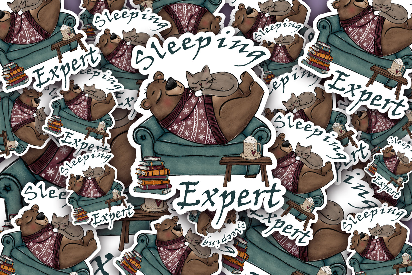 Sleeping Expert Sticker