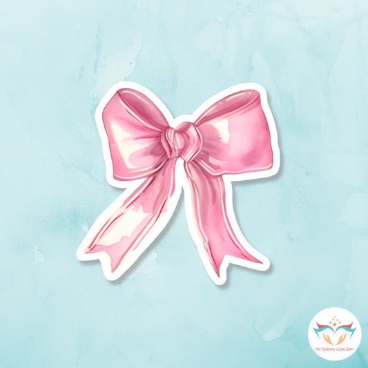 Pink Bow Sticker